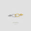 Hexagon Spike Hoops Earrings, Gold, Silver, Black SHEMISLI - SH179