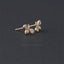 Bee CZ Studs Earrings, Gold, Silver SHEMISLI - SS044 Butterfly End, SS361 Screw Ball End (Type A)