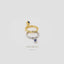 Sapphire Diamond Shape Drop Dangle Hoop Earrings, Huggies, Gold, Silver SH272