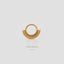 Bead Lined Daith Hoop Earring, Septum Ring, Nose Ring, 16ga, 8 or 10mm, Solid G23 Titanium SHEMISLI SH414, SH415