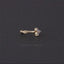3 Leaf Clover CZ Helix Hoops, Gold, Silver SHEMISLI SH097