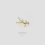 Leaf Climber Earrings, Leaf Jewelry, Gold, Silver SHEMISLI - SS309 NOBKG LR