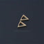 Triangle Hoop Earrings, Gold, Silver SHEMISLI SH029