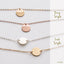Personalized choker, Gold Choker, Initial Necklace, Small Circle Necklace, Coin Disc, Silver Choker, Gold Choker, Rose Gold Choker SN0019 - Shemisli Jewels