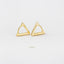 Triangle Hoop Earrings, Gold, Silver SHEMISLI SH029 - Shemisli Jewels
