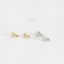 Heart CZ Cartilage Hoops, Gold, Silver SHEMISLI SH083 - Shemisli Jewels