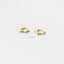 Turquoise Spike CZ Hoop Earrings, Huggies, Gold, Silver SHEMISLI SH096 - Shemisli Jewels