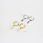 Dainty lightning Hoop Earrings, Huggies, Gold, Silver SHEMISLI SH116 LR - Shemisli Jewels