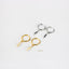 Dainty lightning Hoop Earrings, Huggies, Gold, Silver SHEMISLI SH116 LR - Shemisli Jewels