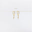 Dainty lightning Hoop Earrings, Huggies, Gold, Silver SHEMISLI SH116 LR - Shemisli Jewels