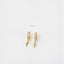 Dainty lightning CZ Hoop Earrings, Huggies, Gold, Silver SHEMISLI SH117 LR - Shemisli Jewels