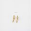Dainty lightning CZ Hoop Earrings, Huggies, Gold, Silver SHEMISLI SH431 (plain hoop), SH117 (cz hoop) LR - Shemisli Jewels