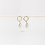 Baroque Pearl Drop Hoop Earrings, Huggies, Gold, Silver SHEMISLI - SH123 - Shemisli Jewels