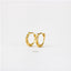 Chain Hoop Earrings, Huggies, Gold, Silver SHEMISLI SH078 - Shemisli Jewels