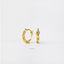 Chain Hoop Earrings, Huggies, Gold, Silver SHEMISLI SH078 - Shemisli Jewels