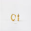 Chain Hoop Earrings, Huggies, Gold, Silver SHEMISLI SH078 - Shemisli Jewels