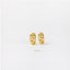 Chain Hoop Earrings, Huggies, Gold, Silver SHEMISLI SH079 - Shemisli Jewels