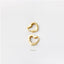 Heart Link Hoop Earrings, Huggies, Gold, Silver SHEMISLI SH085 - Shemisli Jewels