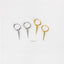 Spike Hoops Earrings, Gold, Silver Black SHEMISLI - SH091 - Shemisli Jewels
