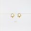Spike CZ Hoop Earrings, Huggies, Gold, Silver SHEMISLI SH095 - Shemisli Jewels