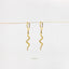 Serpent Dangle Hoop Earrings, Snake Huggies, Gold, Silver SHEMISLI - SH108 LR - Shemisli Jewels