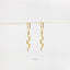 Long Serpent Dangle Hoop Earrings, Snake Huggies, Gold, Silver SHEMISLI - SH108 LR - Shemisli Jewels