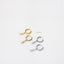 Dainty lightning CZ Hoop Earrings, Huggies, Gold, Silver SHEMISLI SH117 LR - Shemisli Jewels