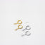 Dainty lightning CZ Hoop Earrings, Huggies, Gold, Silver SHEMISLI SH431 (plain hoop), SH117 (cz hoop) LR - Shemisli Jewels
