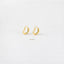 Heart Link Hoop Earrings, Huggies, Gold, Silver SHEMISLI SH085 - Shemisli Jewels
