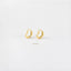 Heart Link Hoop Earrings, Huggies, Gold, Silver SHEMISLI SH085 - Shemisli Jewels