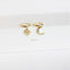 Mismatched Star Moon CZ Drop Hoop Earrings, Huggies, Gold, Silver SHEMISLI SH111 - Shemisli Jewels