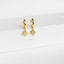 Star Hoop Earrings, Paved CZ Drop Huggies, Gold, Silver SHEMISLI SH109 - Shemisli Jewels