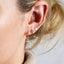 Tiny Beaded Cross Studs Earrings, Gold, Silver SHEMISLI SS047 - Shemisli Jewels