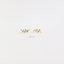 Tiny Leaf Stud Earrings, Gold, Silver SHEMISLI SS083 LR - Shemisli Jewels