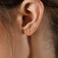 Tiny Beaded Cross Studs Earrings, Gold, Silver SHEMISLI SS047 - Shemisli Jewels