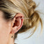 Butterfly CZ Helix Hoops, Gold, Silver SHEMISLI SH105 - Shemisli Jewels
