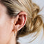 Heart CZ Cartilage Hoops, Gold, Silver SHEMISLI SH083 - Shemisli Jewels