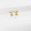 Star Paved Hoop Earrings, CZ Drop Huggies, Gold, Silver SHEMISLI SH109 - Shemisli Jewels