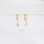 Mismatched Star Moon Hoop Earrings, Pave CZ Drop Huggies, Gold, Silver SHEMISLI - SH115 - Shemisli Jewels