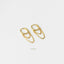 Dangle Chain Hoop Earrings, Huggies, Gold, Silver SHEMISLI - SH118 - Shemisli Jewels
