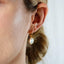 Baroque Pearl Drop Hoop Earrings, Huggies, Gold, Silver SHEMISLI - SH123 - Shemisli Jewels