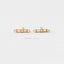 Dainty CZ Bar Studs, Gold, Silver SHEMISLI SS064 - Shemisli Jewels