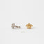 Flower CZ Helix Hoops, Gold, Silver SHEMISLI SH101 - Shemisli Jewels