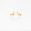 Tiny Dinosaur Stud Earrings, Gold, Silver SHEMISLI - SS122 LR - Shemisli Jewels