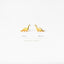 Tiny Dinosaur Stud Earrings, Gold, Silver SHEMISLI - SS122 LR - Shemisli Jewels