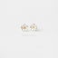 Cherry Blossom Flower Stud Earrings, Silver SHEMISLI - SS111 Butterfly End, SS766 Screw Ball End (Type A) - Shemisli Jewels