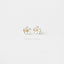 Cherry Blossom Flower Stud Earrings, Silver SHEMISLI - SS111 Butterfly End, SS766 Screw Ball End (Type A) - Shemisli Jewels