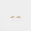 Tiny Lightning CZ Stud Earrings, Gold, Silver - SS116 LR - Shemisli Jewels