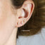 Tiny CZ stone Teardrop Studs, Gold, Silver SHEMISLI - SS140 - Shemisli Jewels