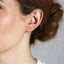 Tiny Lightning CZ Stud Earrings, Gold, Silver - SS116 LR - Shemisli Jewels